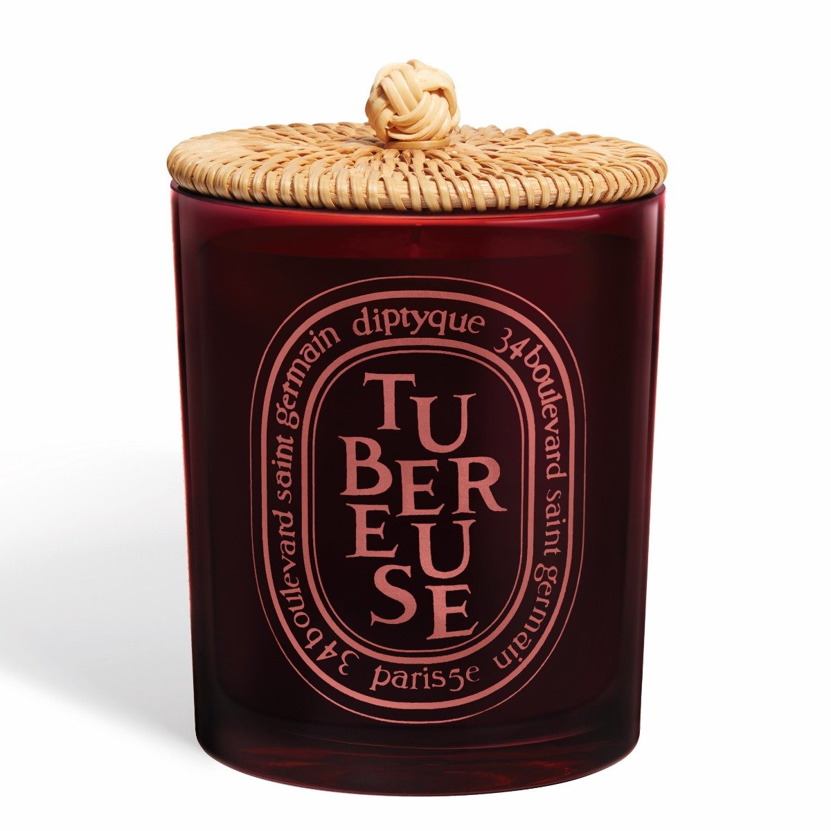 Diptyque - Tubereuse Candle 300g Limited Edition w/ Rattan Lid (Tuberose)