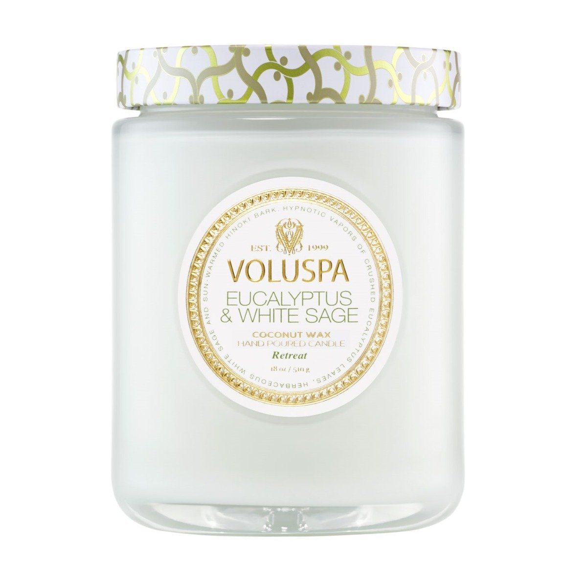 Voluspa - Eucalyptus & White Sage Large Jar Candle