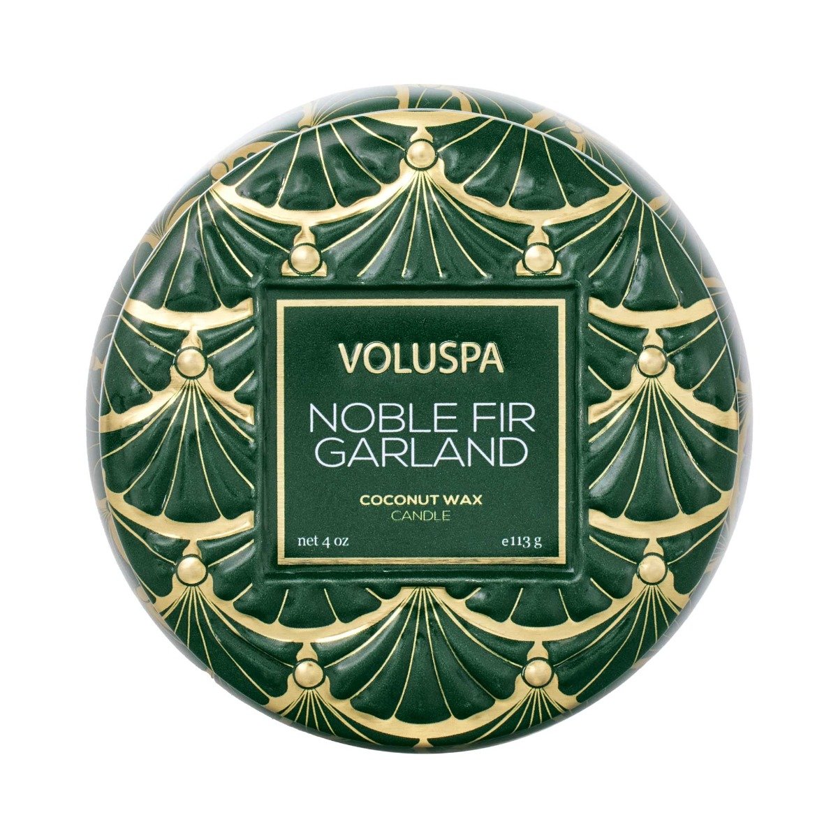Voluspa - Noble Fir Garland Travel Tin Candle
