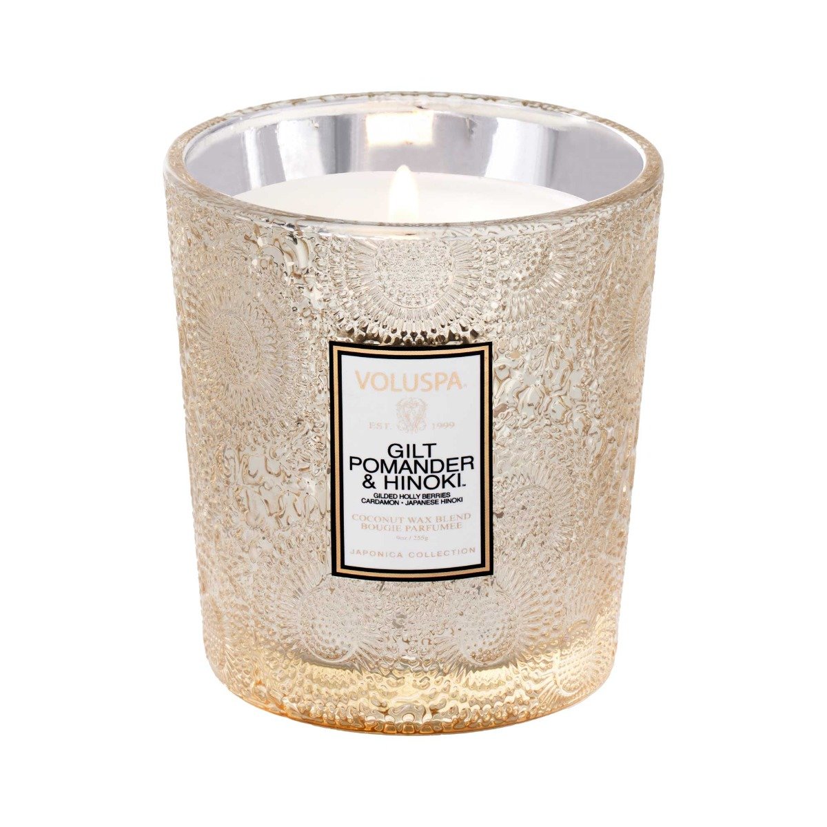 Voluspa - Gilt Pomander & Hinoki Classic Candle