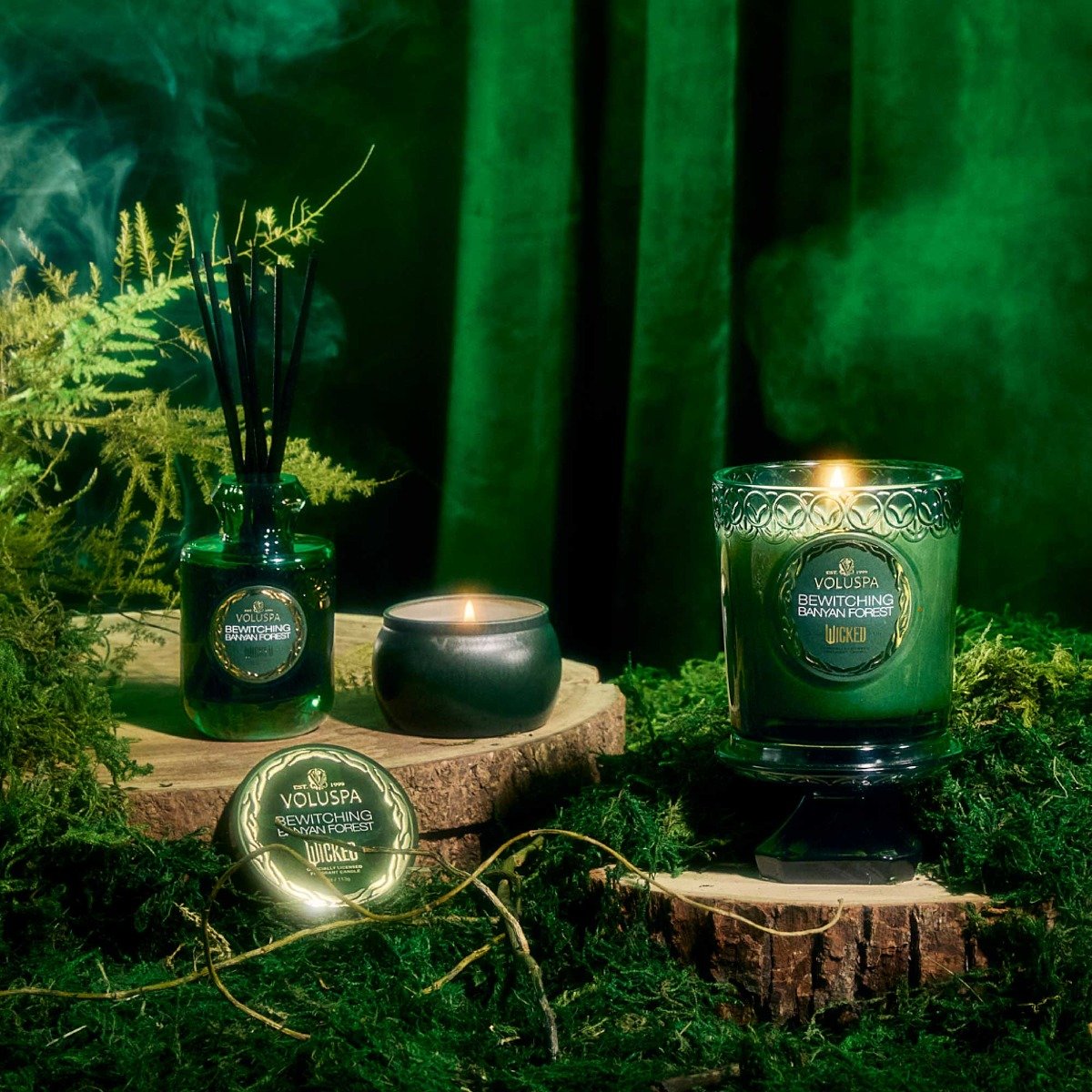 Voluspa - Bewitching Banyan Forest Boxed Candle (Wicked Collection)