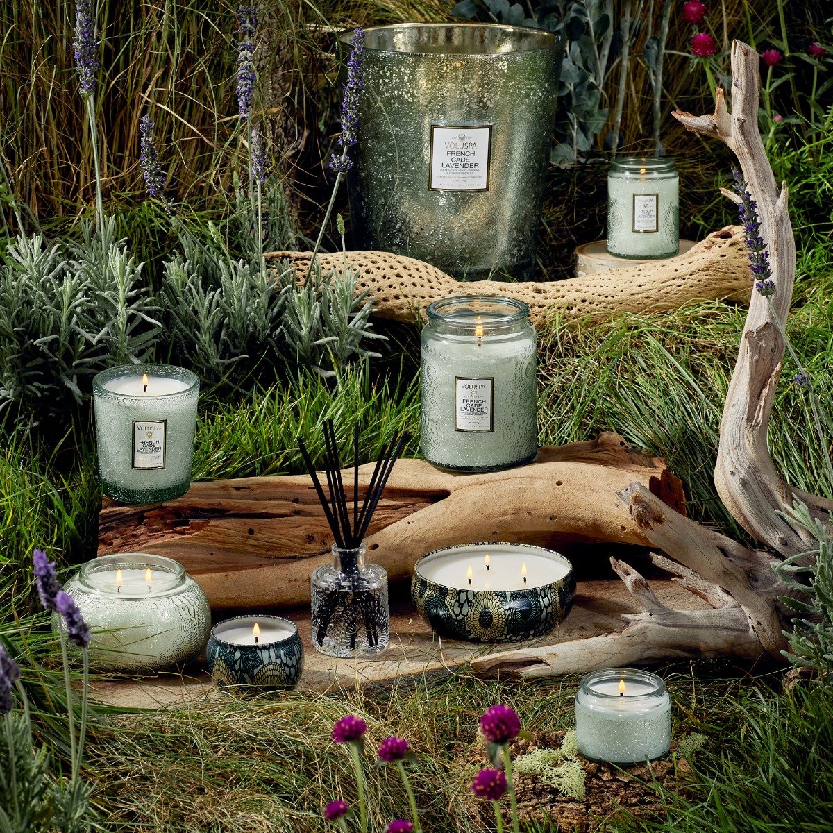 Voluspa - French Cade & Lavender Large Jar Candle | Candle