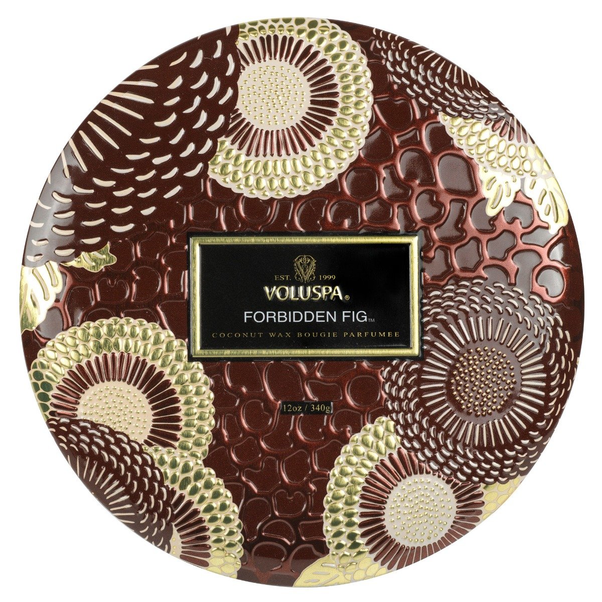 Voluspa - Forbidden Fig 3 Wick Tin Candle