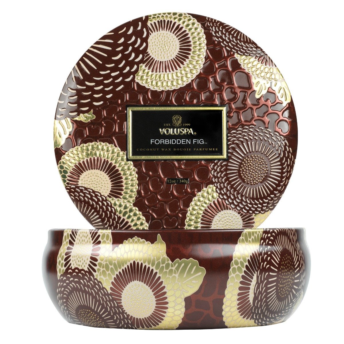 Voluspa - Forbidden Fig 3 Wick Tin Candle