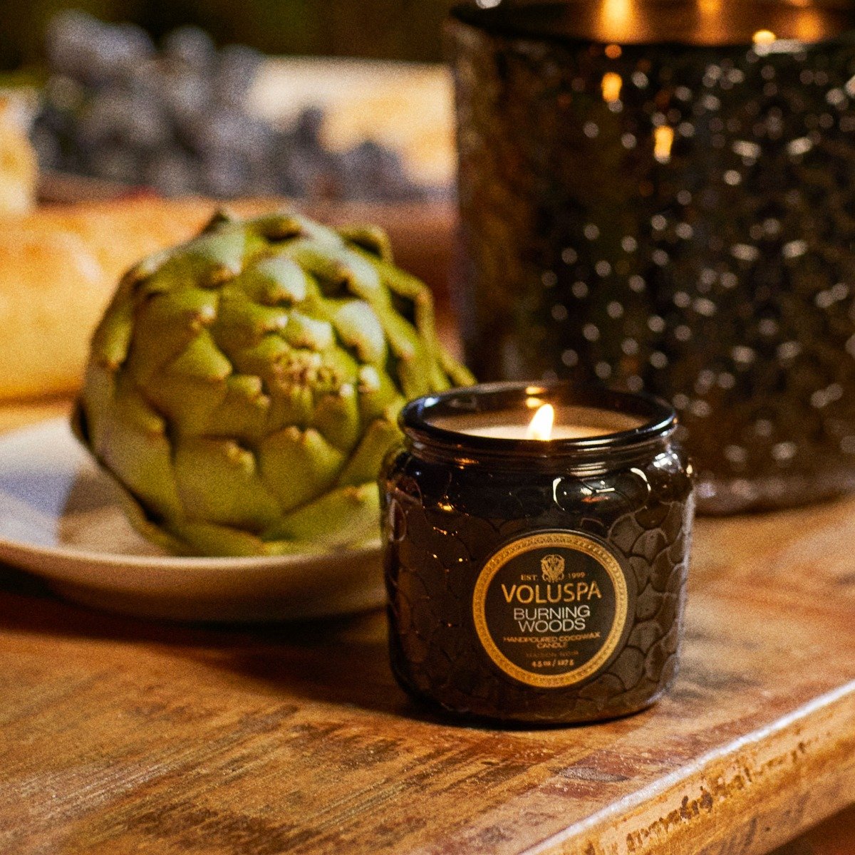 Voluspa - Burning Woods Petite Jar Candle