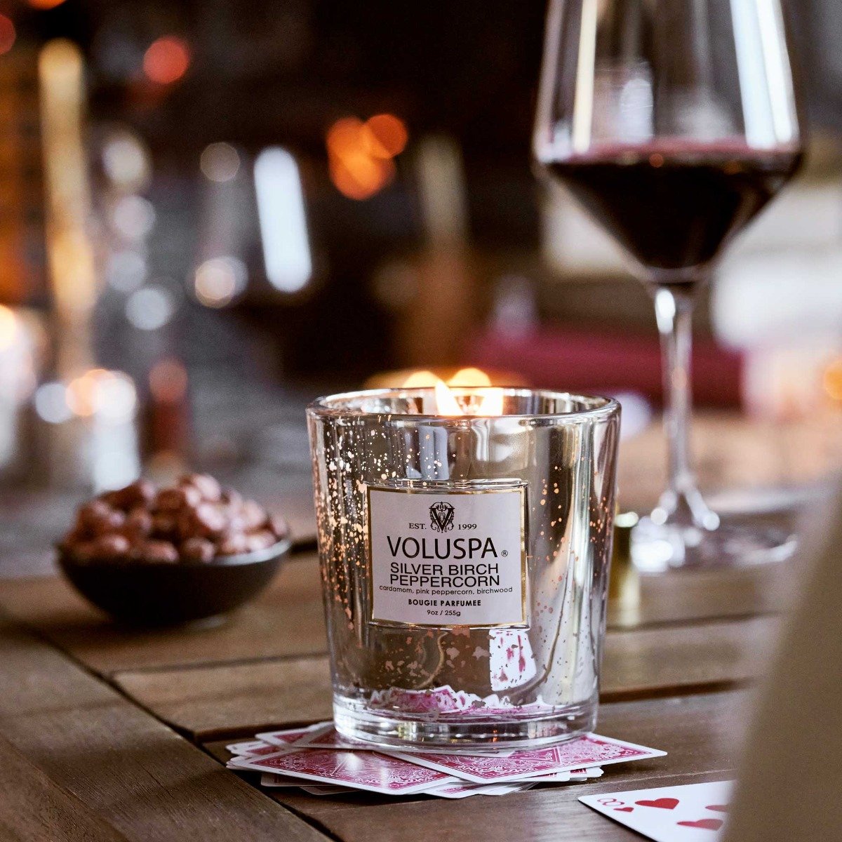 Voluspa - Silver Birch Peppercorn Classic Candle