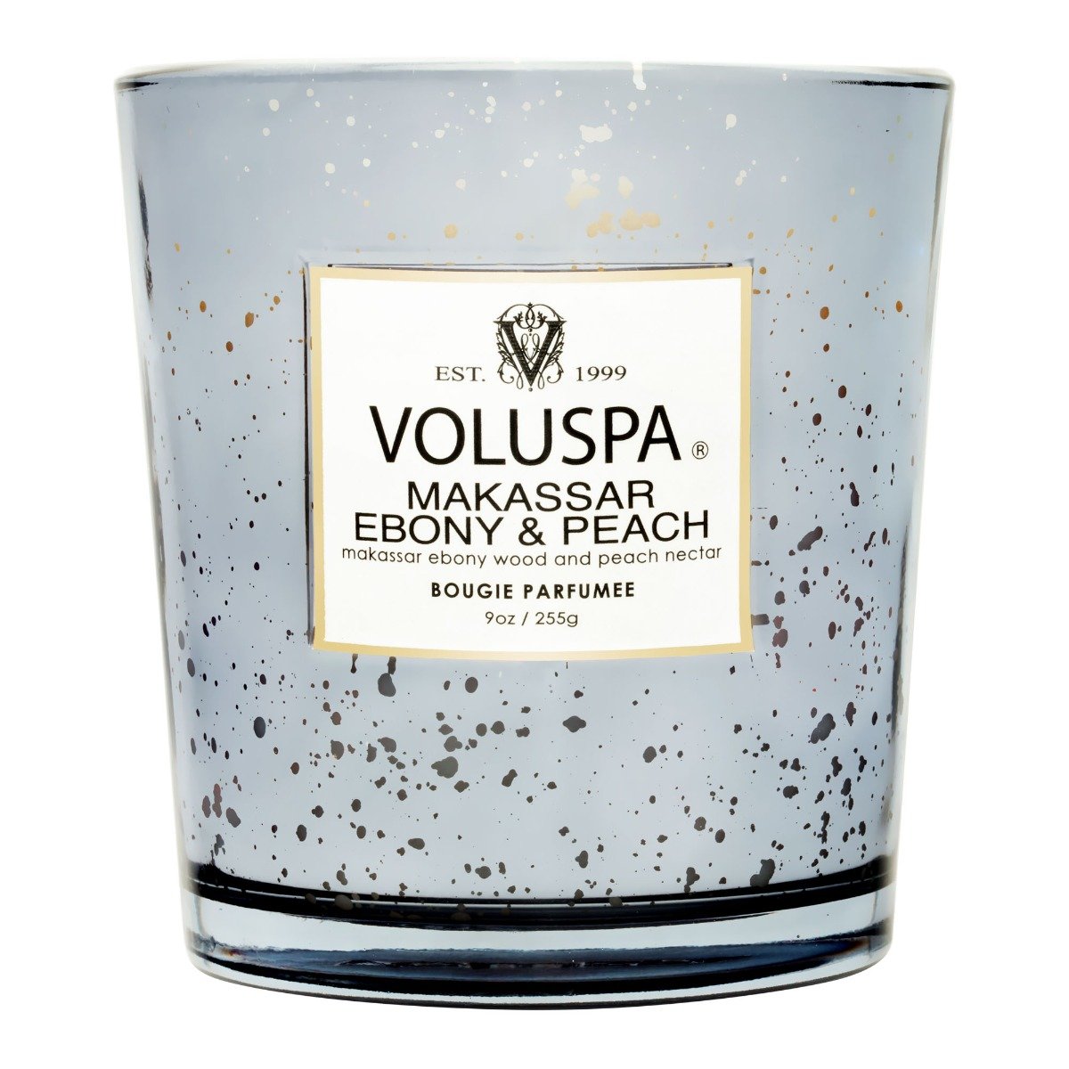 Voluspa - Makassar Ebony & Peach Classic Candle | Candle Delirium