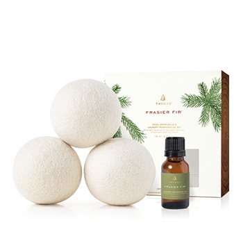 Thymes - Frasier Fir Wool Dryer Balls & Laundry Fragrance Oil