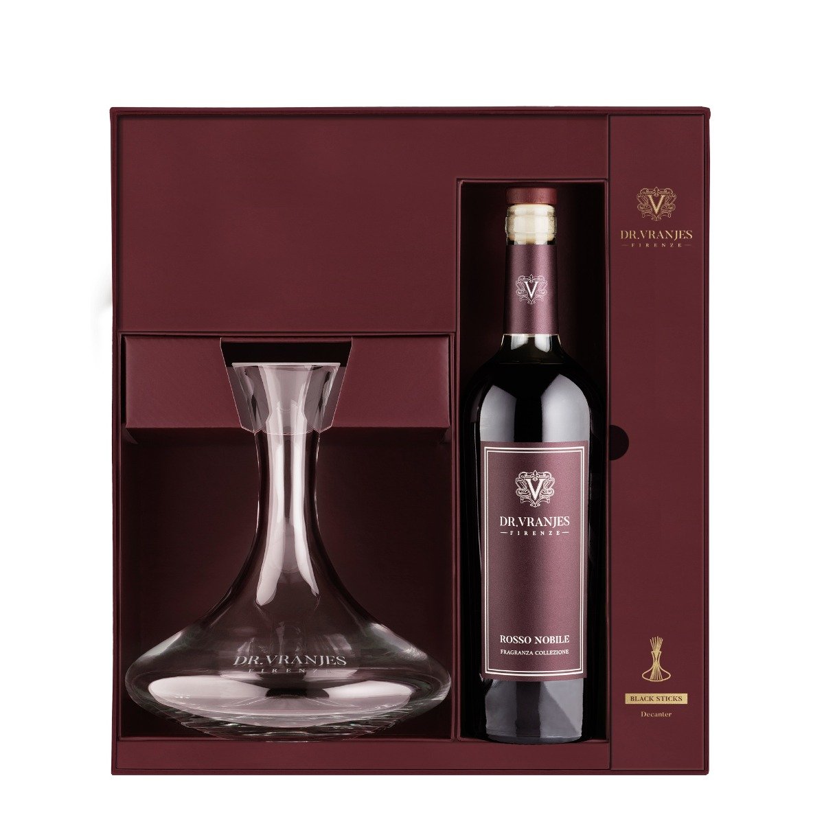 Rosso Nobile Decanter with Bordeaux Bottle