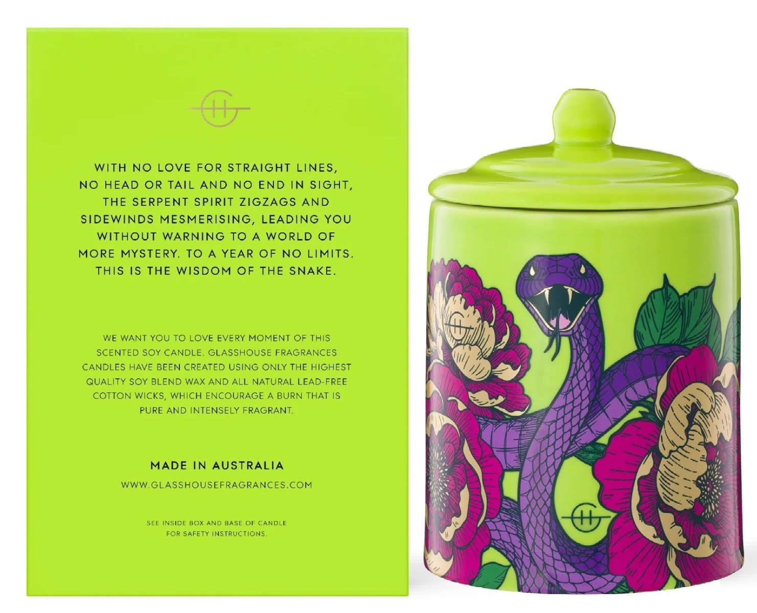 Glasshouse Wisdom Of The Snake Candle