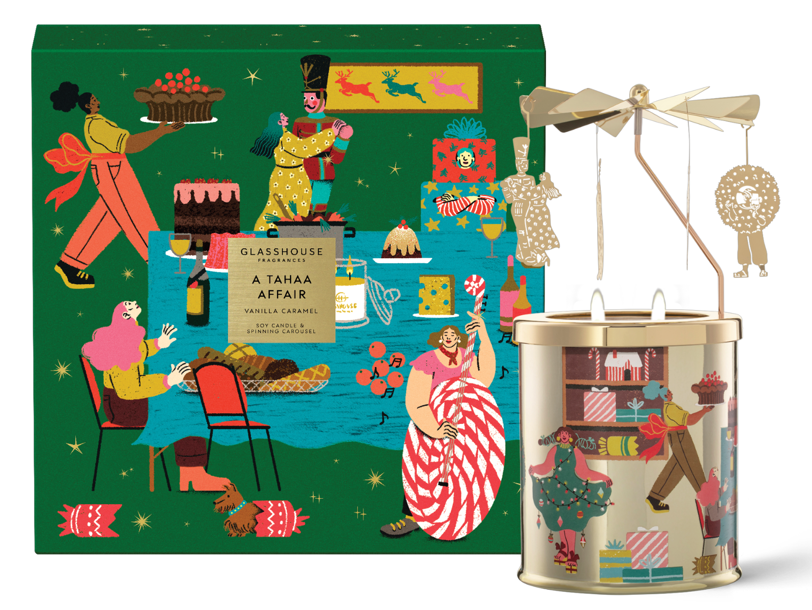 Glasshouse -  A Tahaa Affair Spinning Carousel Candle