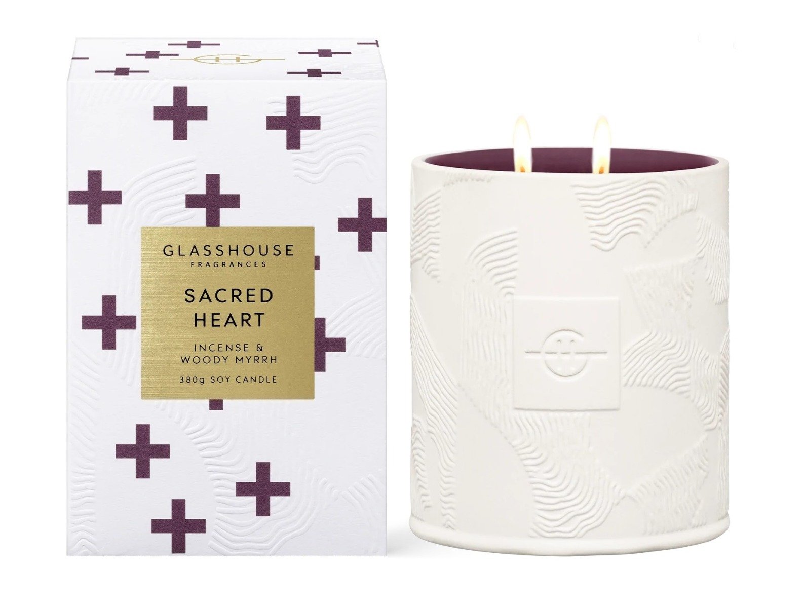 Glasshouse - Sacred Heart Candle | Candle Delirium