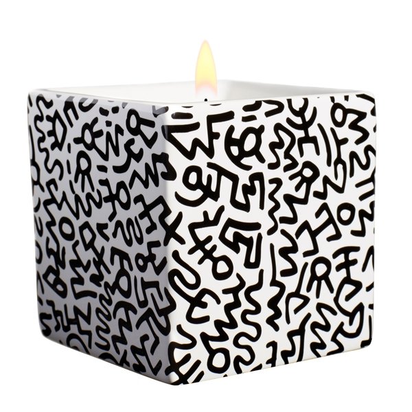 Keith Haring - Black Pattern Candle