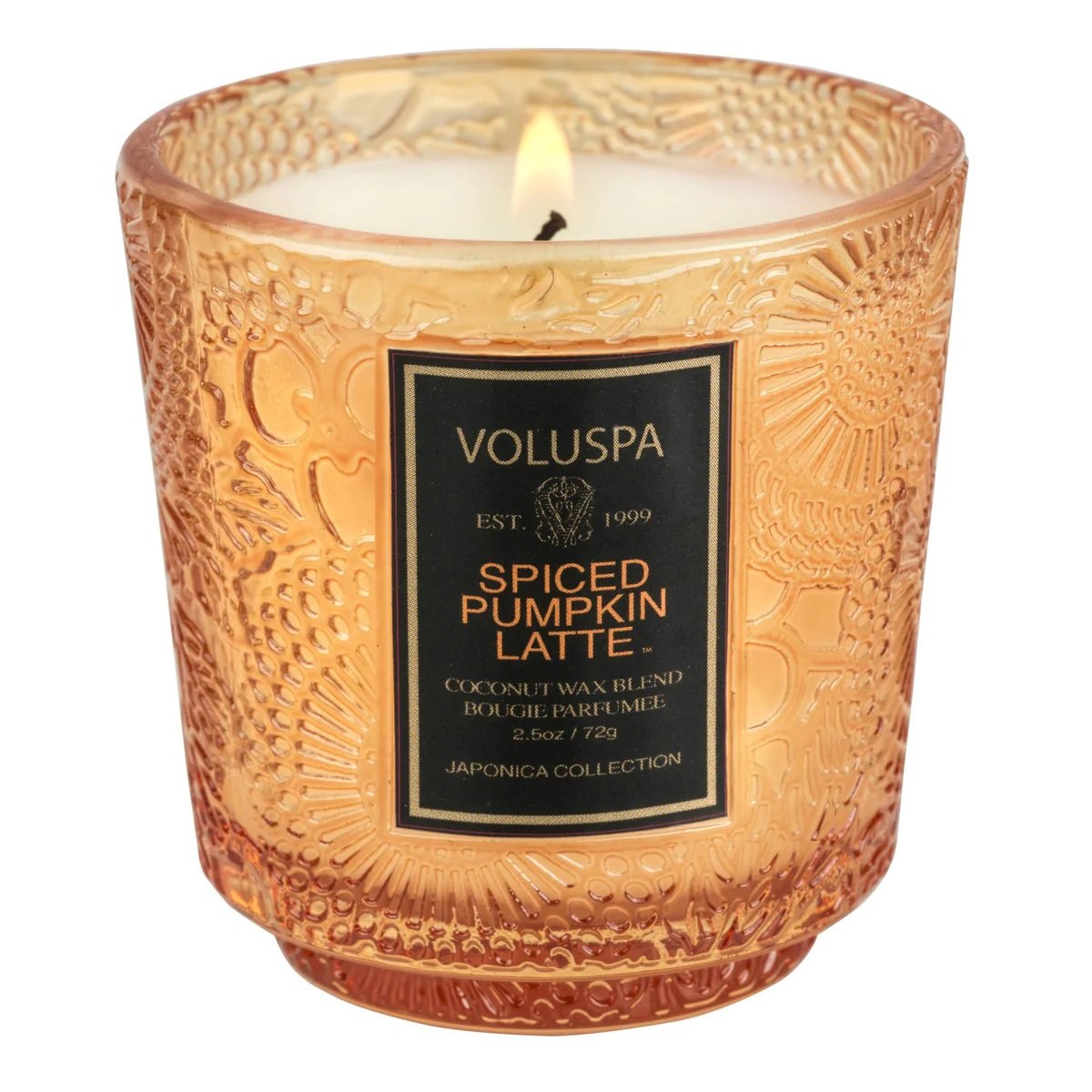 Voluspa - Spiced Pumpkin Latte Boxed Petite Pedestal Candle