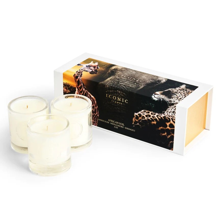 Iconic -  African Soil 3 Mini Candle Set
