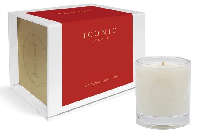 Iconic - Candy Cane and Pine Votive Candle