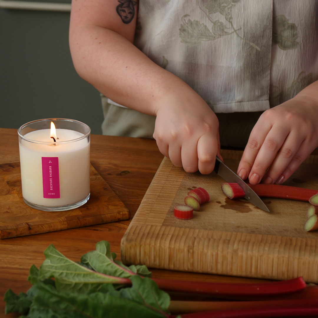 Kobo - Plant the Box Backyard Rhubarb Candle