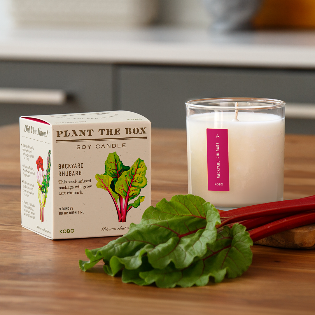 Kobo - Plant the Box Backyard Rhubarb Candle