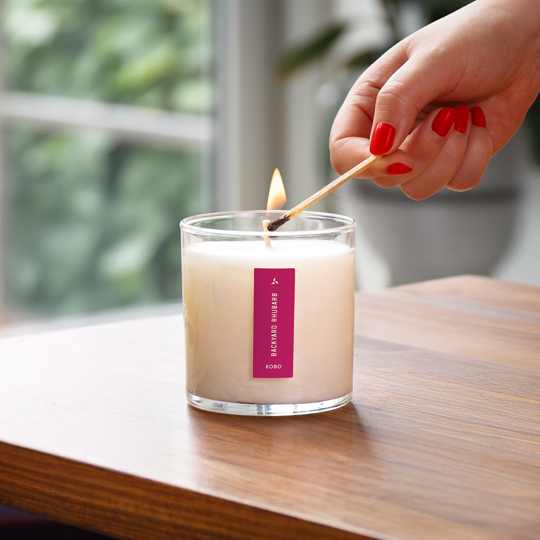 Kobo - Plant the Box Backyard Rhubarb Candle