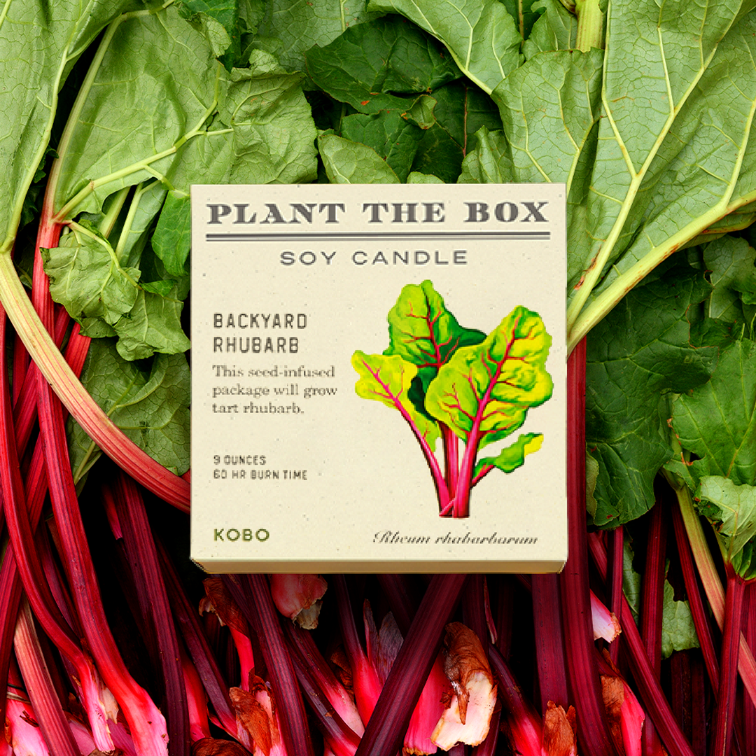 Kobo - Plant the Box Backyard Rhubarb Candle