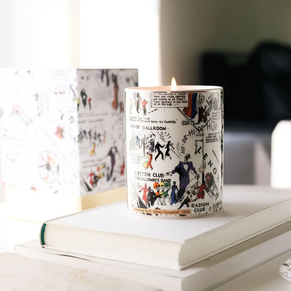 Harlem Candle Company - Langston Nightclub Map Ceramic Candle