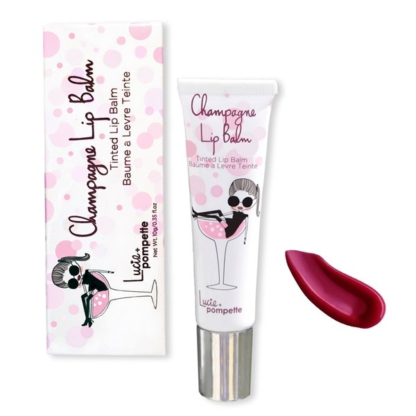 Lucie + Pompette - Abfab (Warm Berry) Champagne Lip Balm 