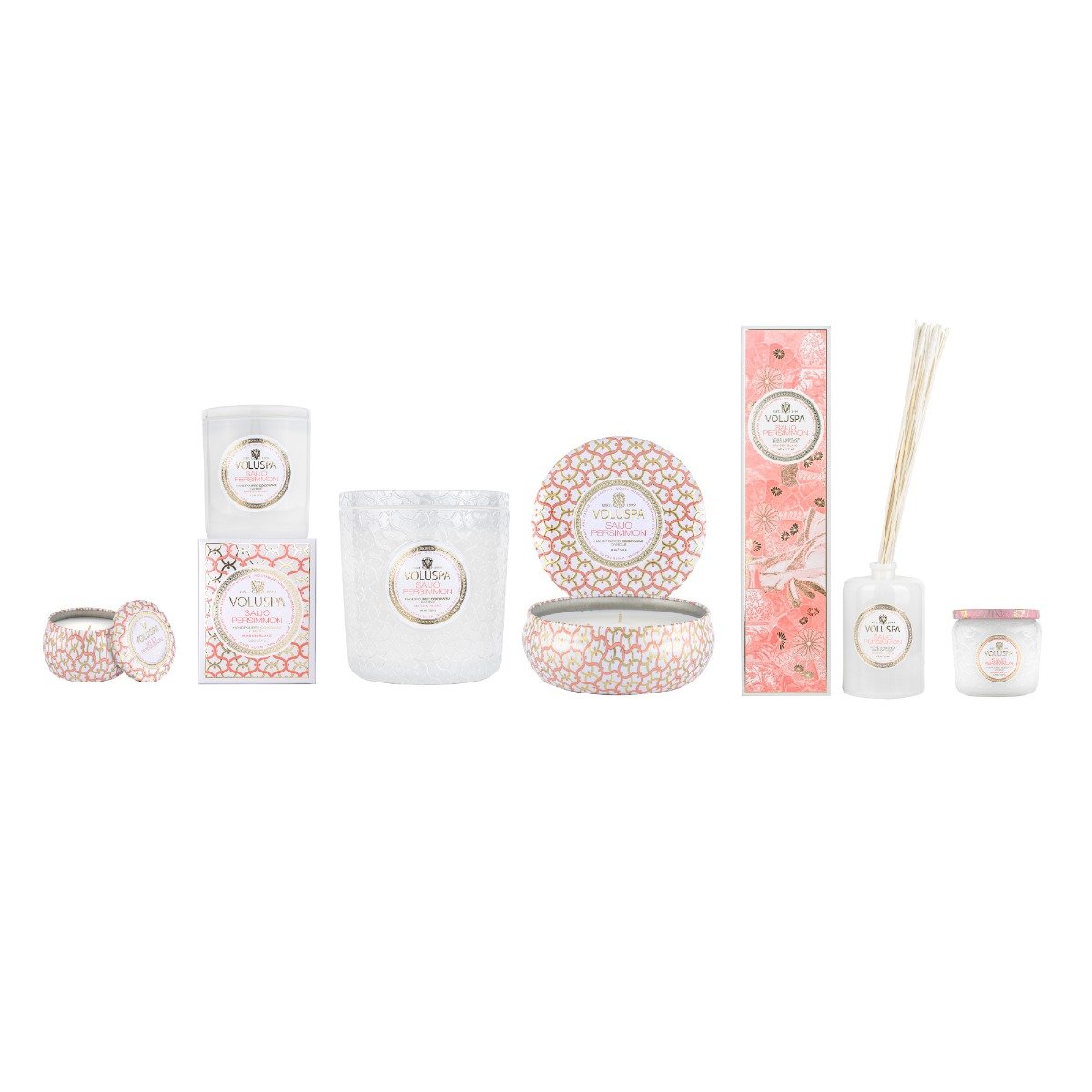 Voluspa - Saijo Persimmon Scented Luxe Candle | Candle Delirium