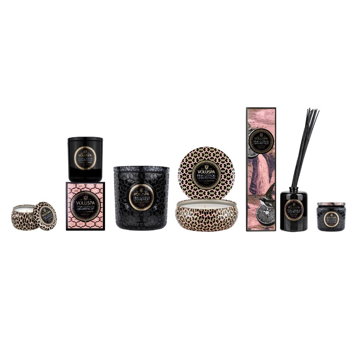 Voluspa - Pink Citron Grapefruit Large Jar Candle