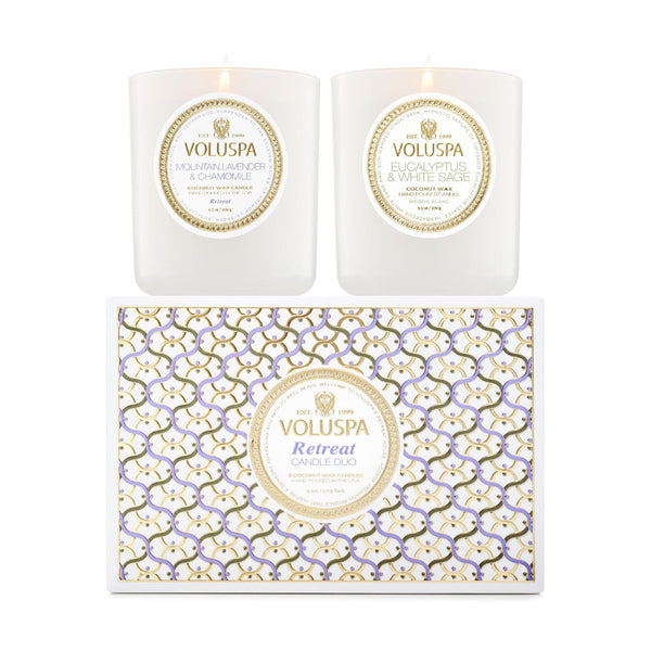 Voluspa - Maison Retreat Classic Candle Duo luxury scented candle gift
