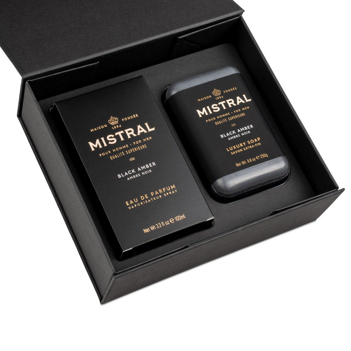 Mistral - Black Amber Eau de Parfum & Soap Gift Set