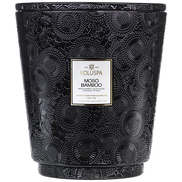 Moso Bamboo 5-Wick Hearth Candle
