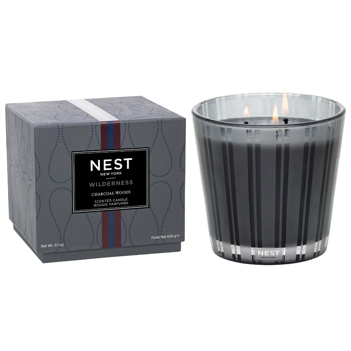 Nest - Charcoal Woods 3 Wick Candle