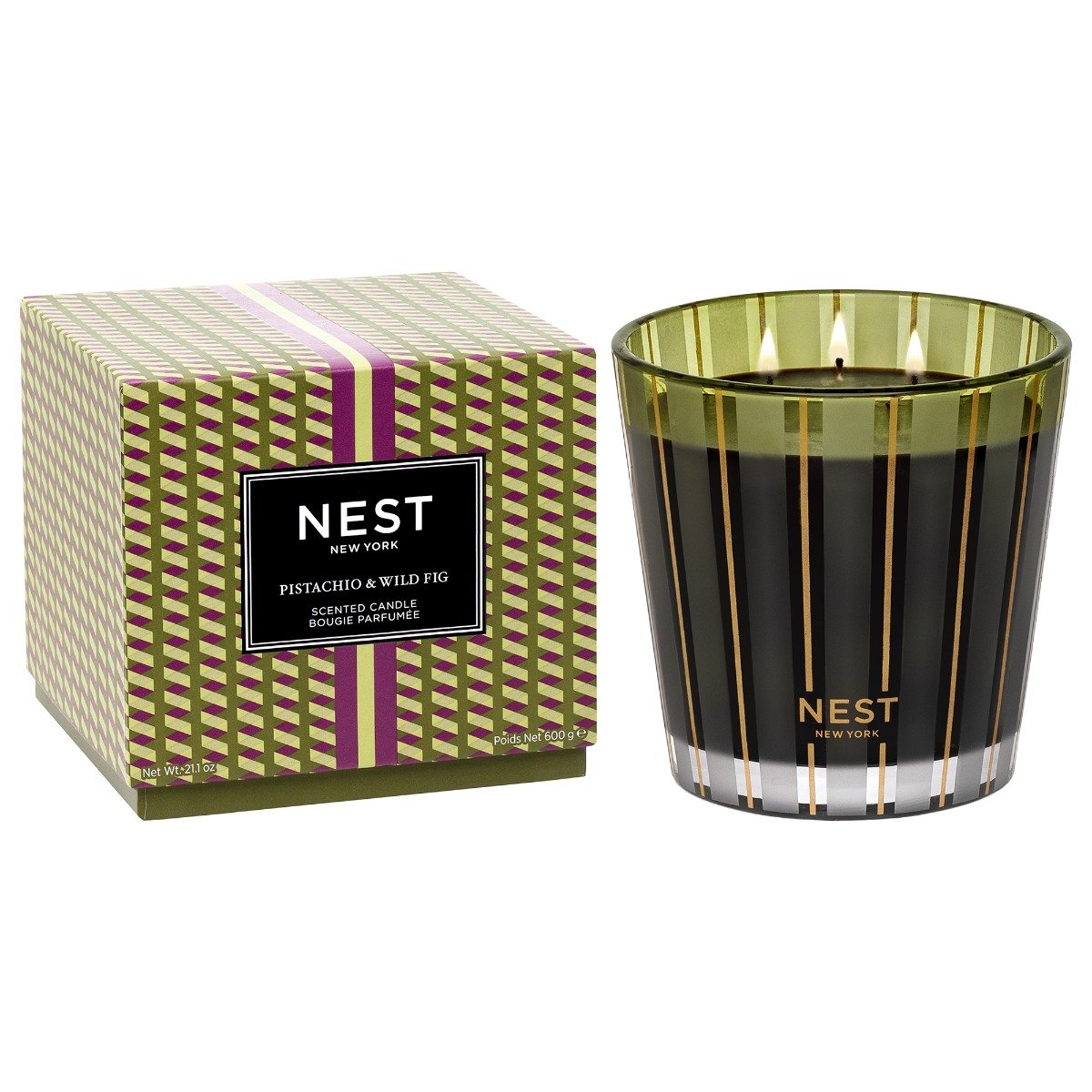 Nest - Pistachio & Wild Fig 3 Wick Candle