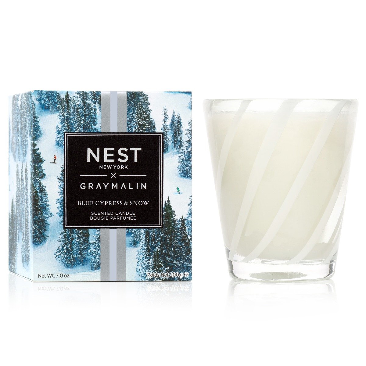 Nest - Blue Cypress & Snow Candle (x Gray Malin)