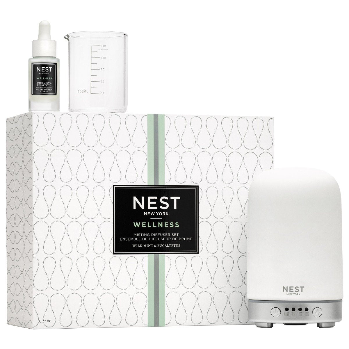 Nest - Wild Mint & Eucalyptus Misting Diffuser Set