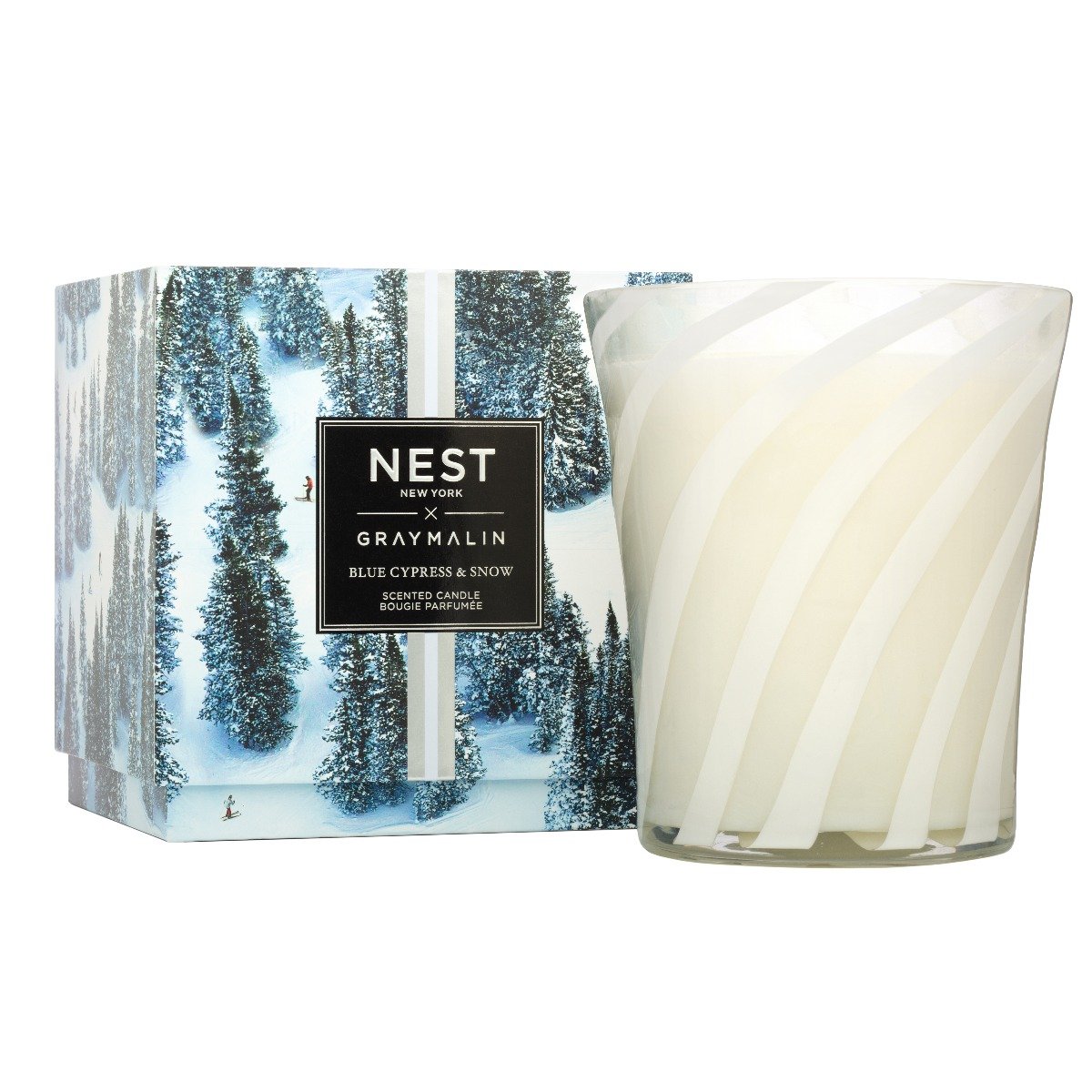 Nest - Blue Cypress & Snow Deluxe Candle (x Gray Malin)