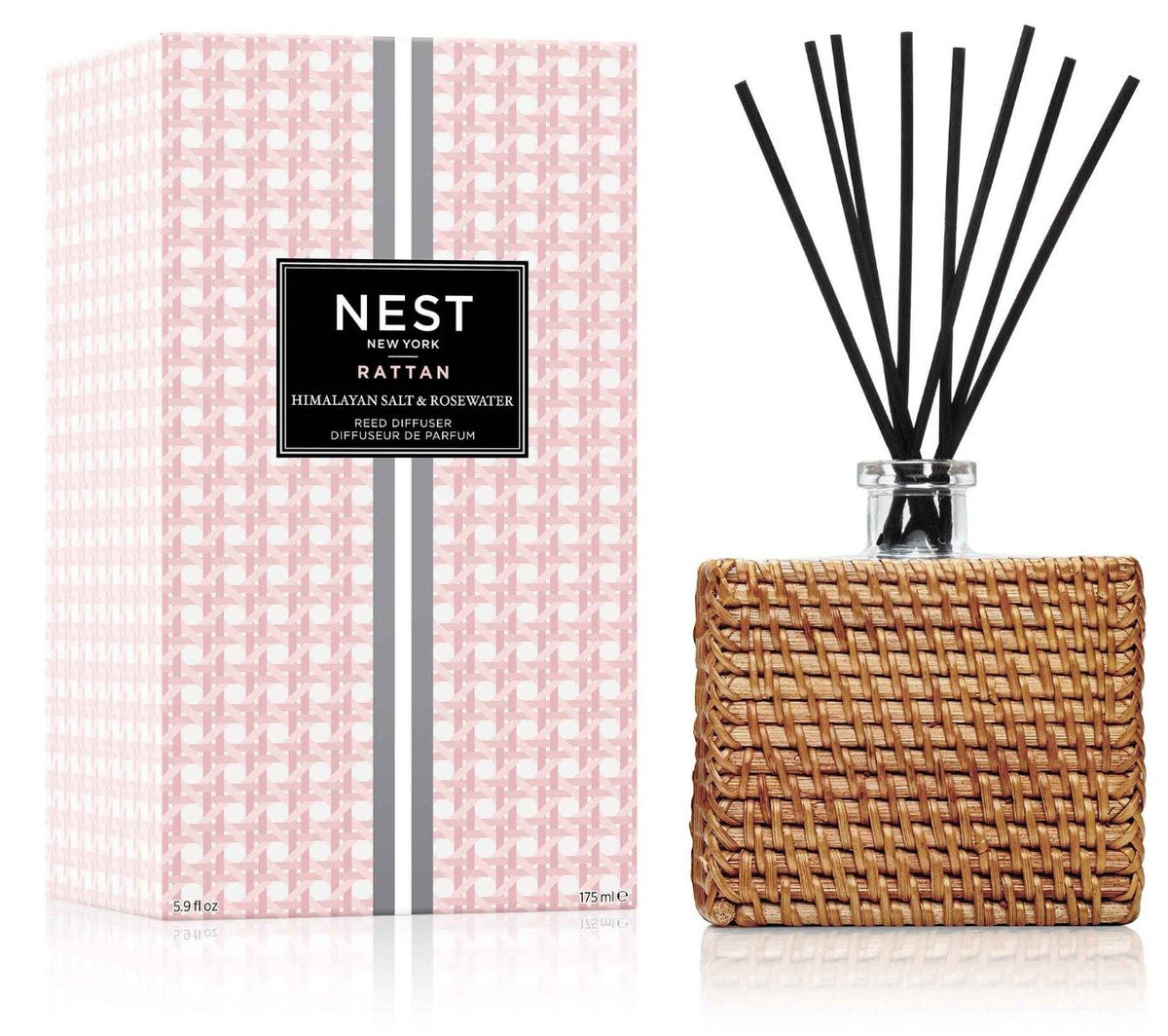 Nest - Himalayan Salt & Rosewater Rattan Diffuser | Candle Delirium ...