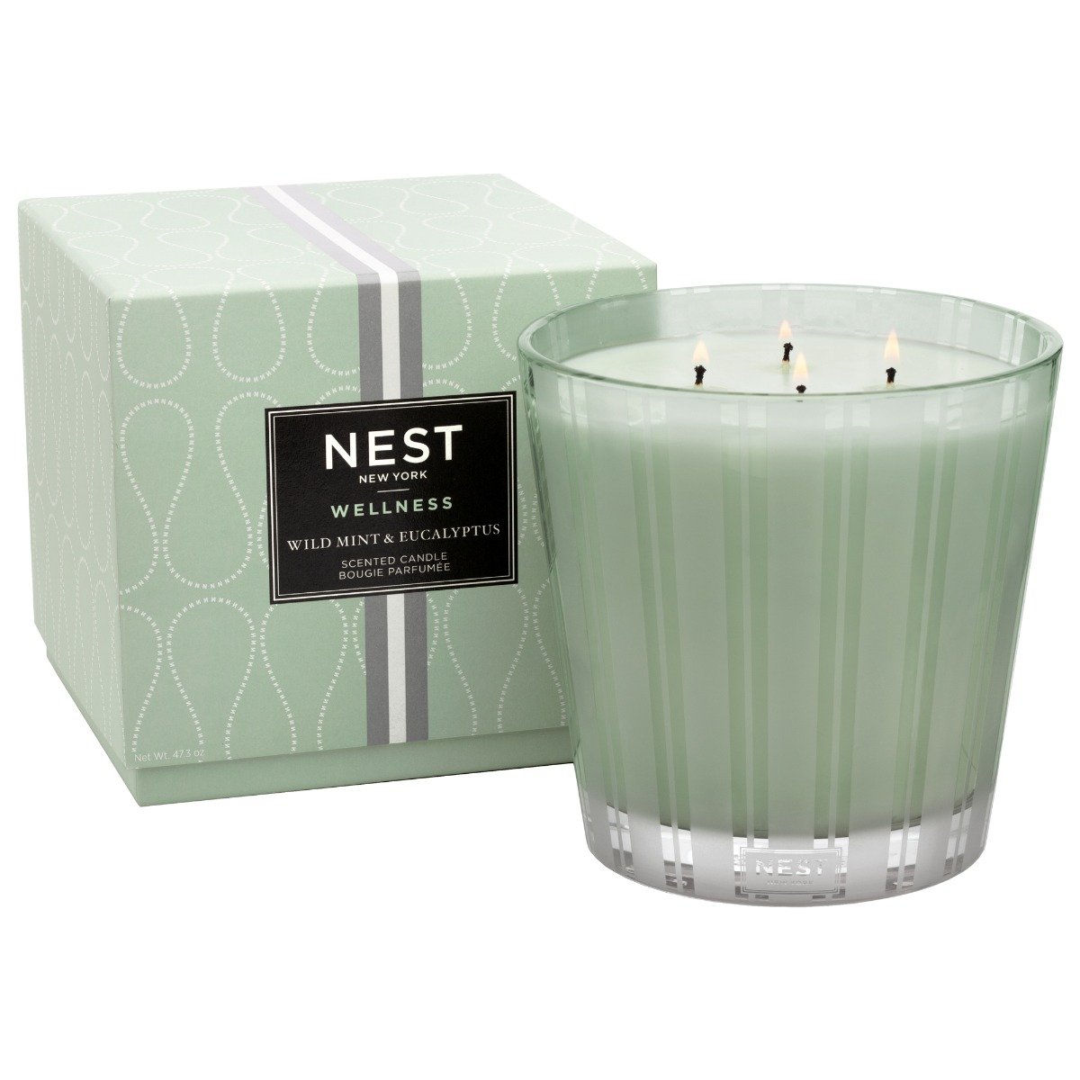 Nest - Wild Mint & Eucalyptus 4 Wick Luxury Candle