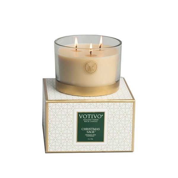 Votivo - Christmas Sage 3 Wick Candle