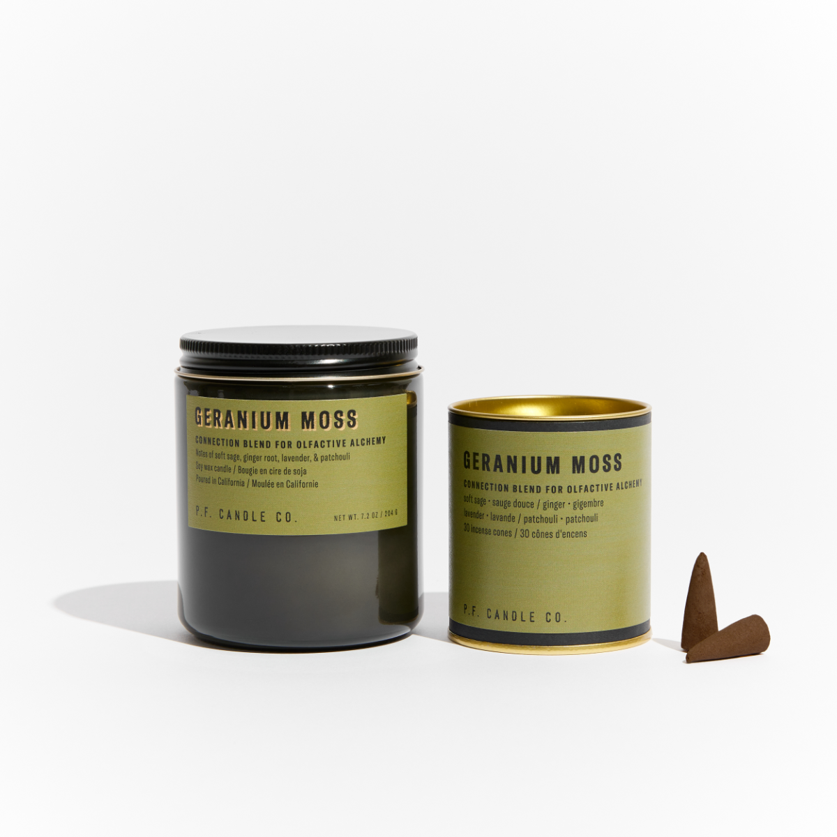 P.F. Candle Co. - Geranium Moss Incense Cones