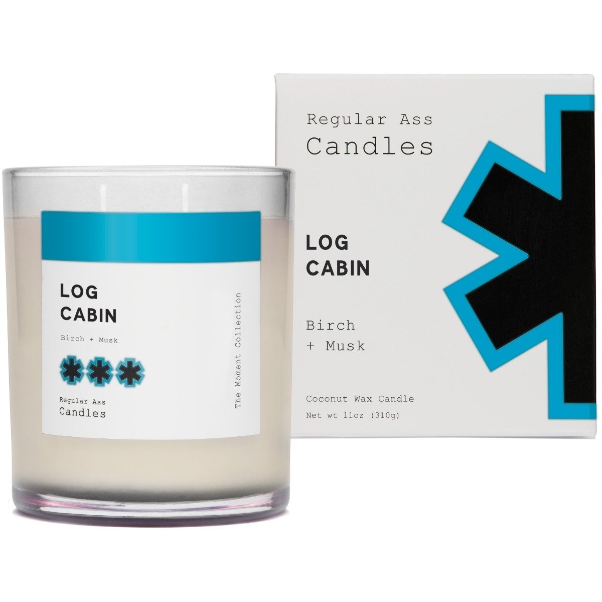 Regular Ass Candles Log Cabin Candle