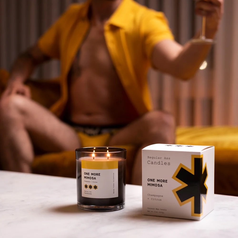 Regular Ass Candles - One More Mimosa (Champagne + Citrus) Candle