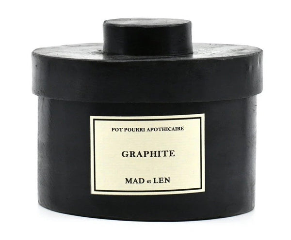Mad et Len - Graphite Lava Rock Potpourri at CandleDelirium.com