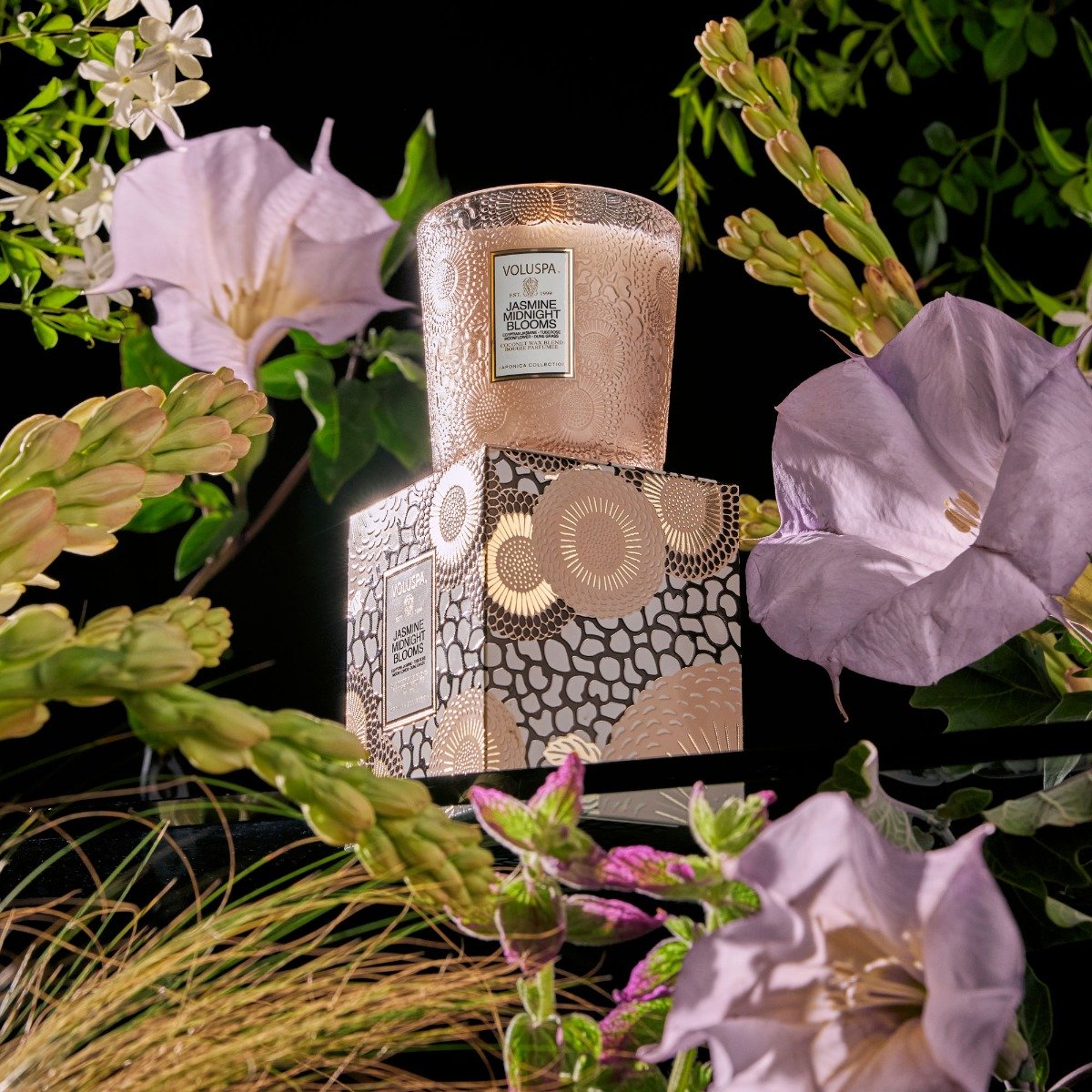 Voluspa - Jasmine Midnight Blooms Classic Candle