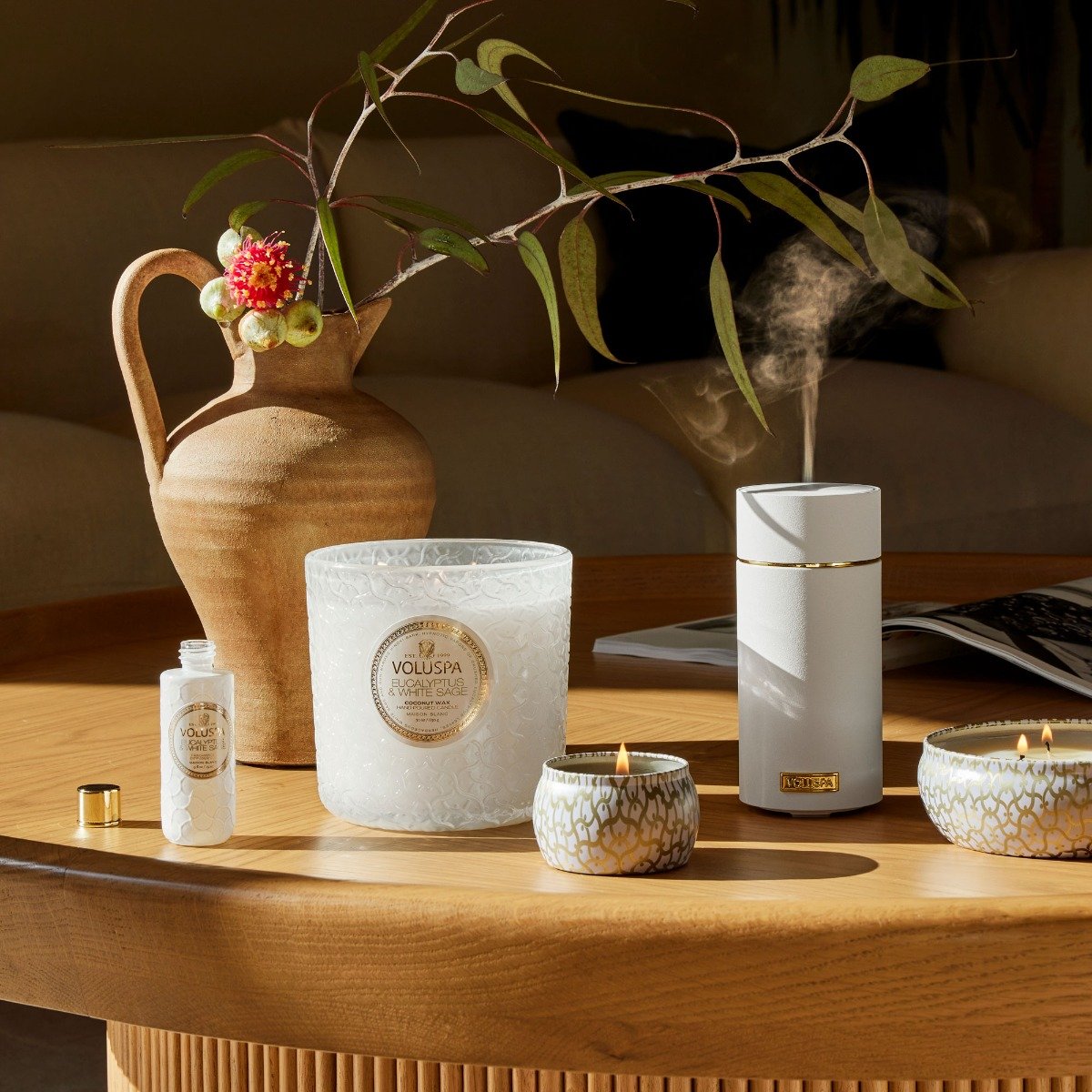 Voluspa - French Linen Ultrasonic Diffuser Oil