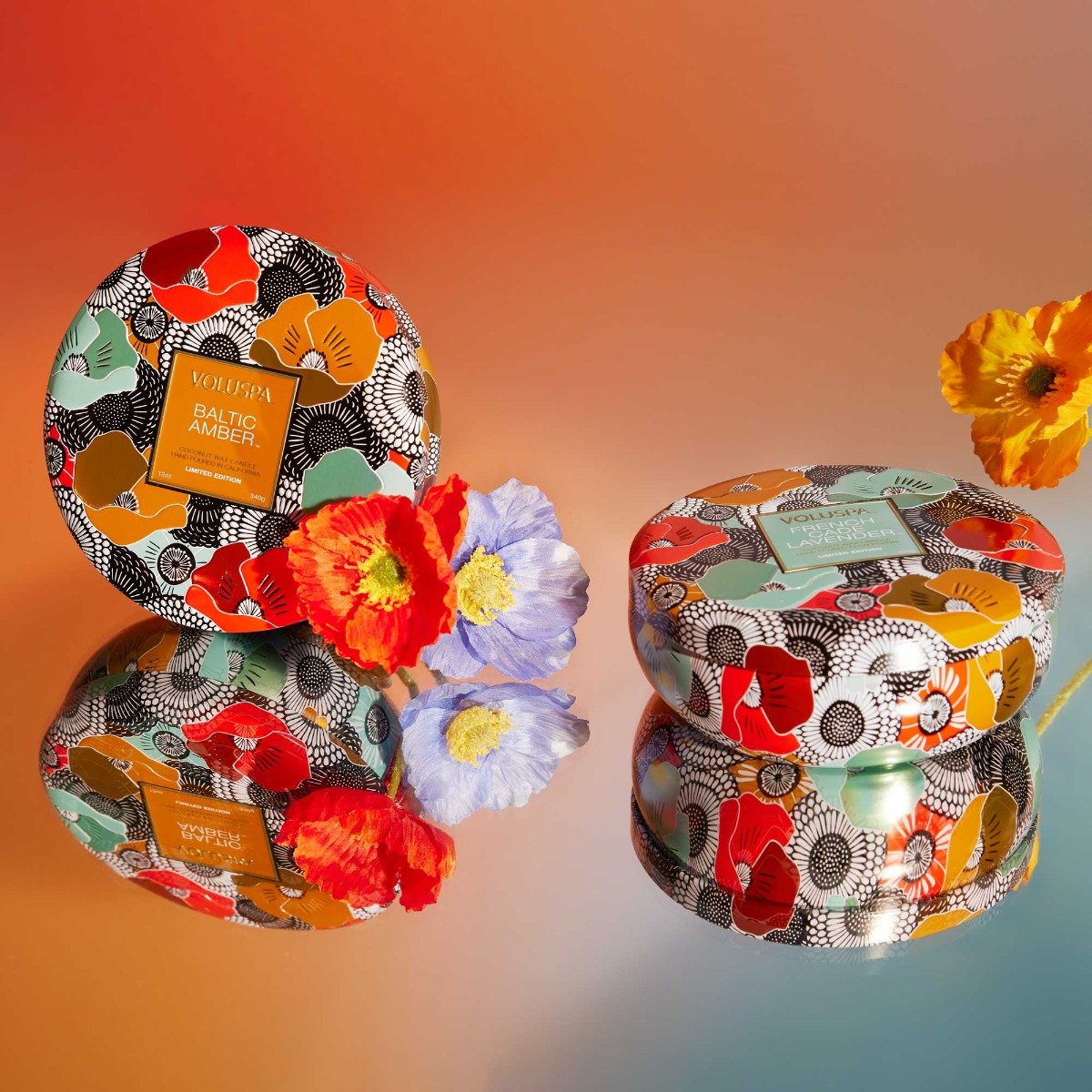 Voluspa - French Cade & Lavender 3 Wick Tin XXV Anniversary Candle