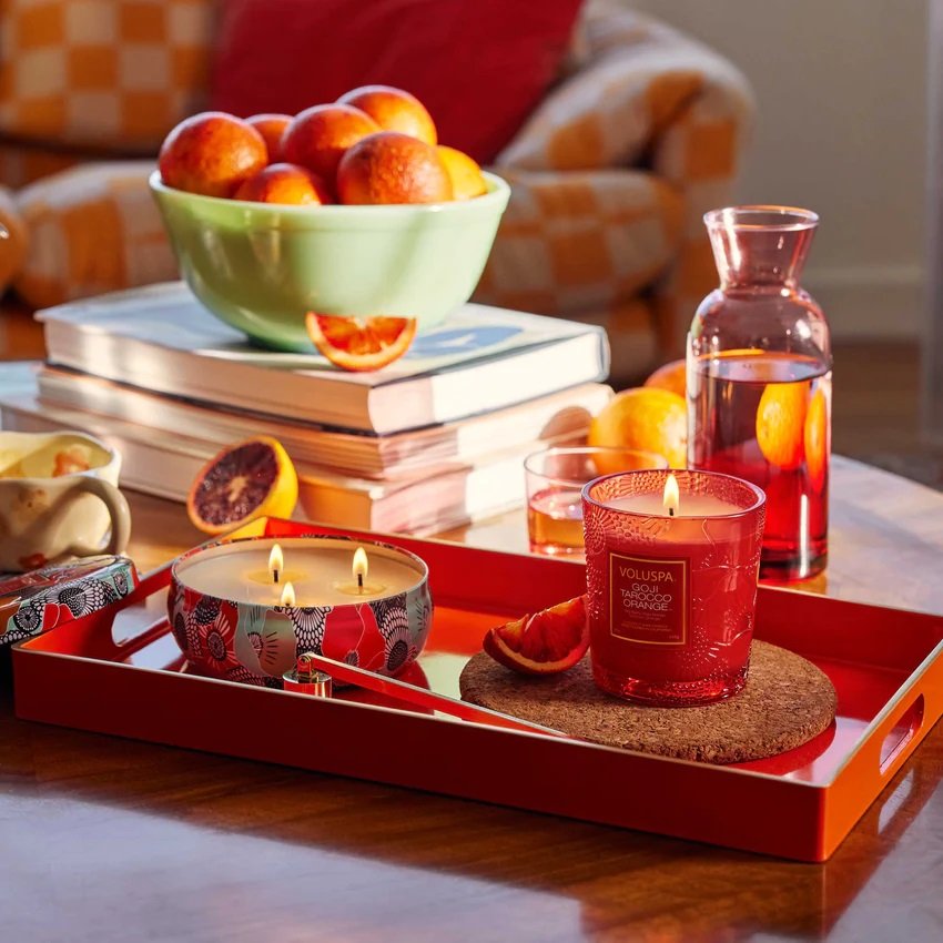 Voluspa - Goji & Tarocco Orange 3 Wick Tin XXV Anniversary Candle