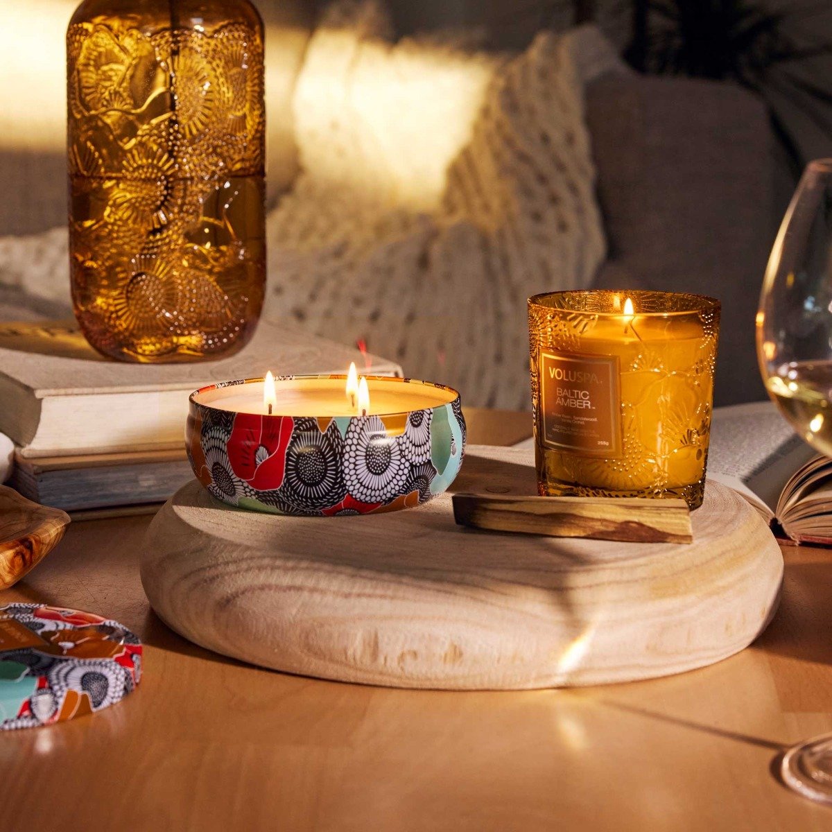 Voluspa - Baltic Amber 3 Wick Tin XXV Anniversary Candle