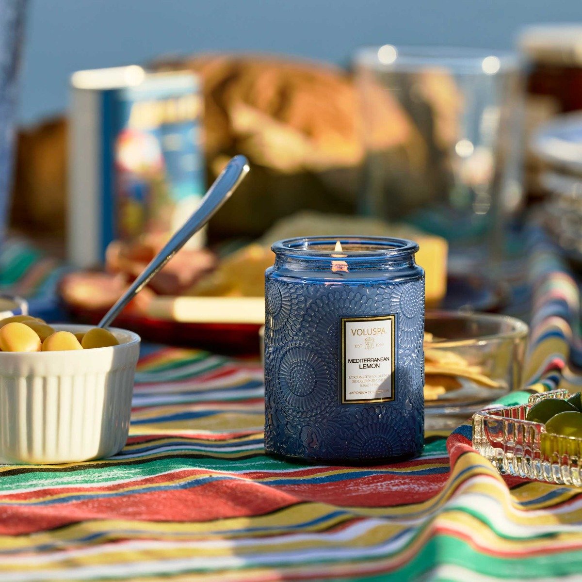Voluspa - Mediterranean Lemon Large Jar Candle