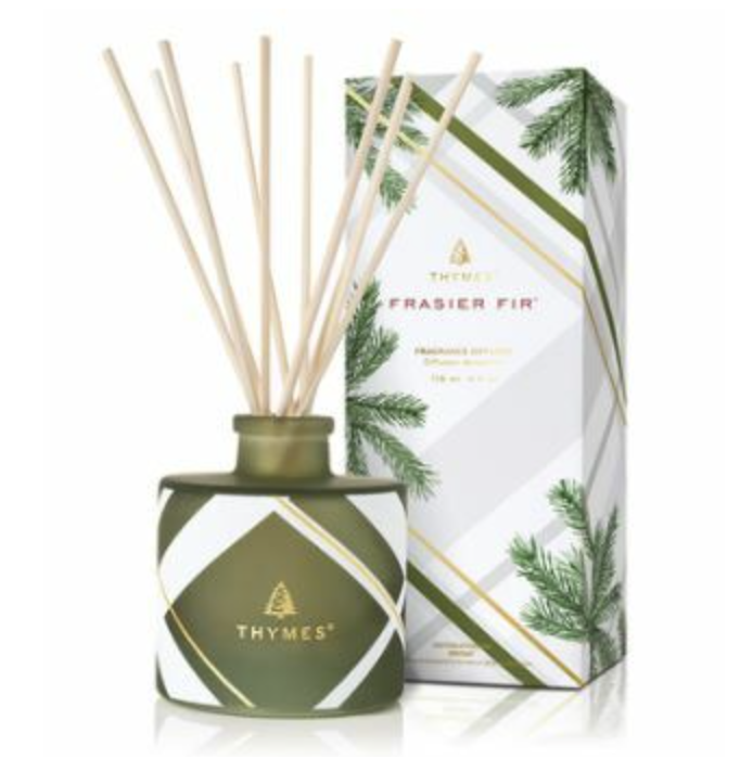 Thymes - Frasier Fir Frosted Plaid Petite Diffuser